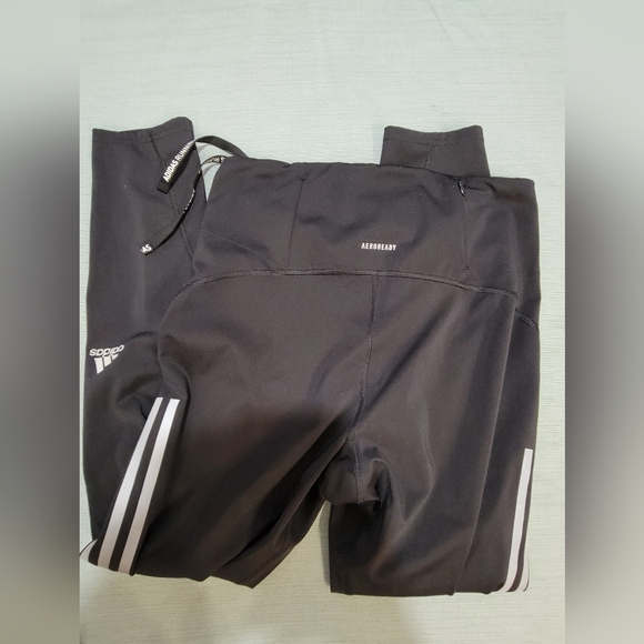 Adidas Aeroready Running Track Pants Black Medium M Excellent Pre-loved - Picture 4 of 9
